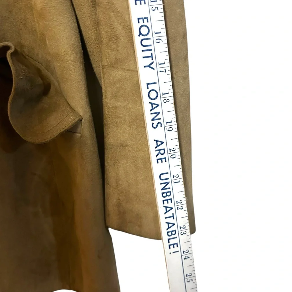 Vintage Aleksanders of Norway 70s M-L suede button jacket collar western boho - Picture 9 of 13